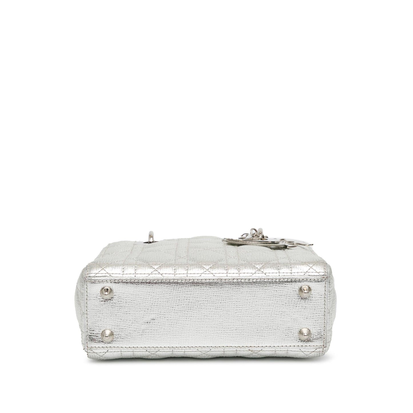 Luxury DiorSmall Metallic Grained Calfskin Cannage Lucky Badges My Lady Luxury Dior(SHG-bWYB1W)