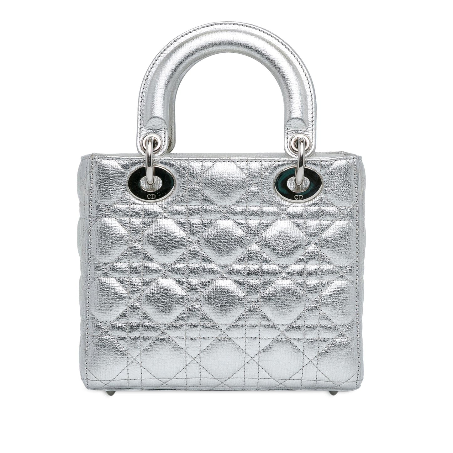 Luxury DiorSmall Metallic Grained Calfskin Cannage Lucky Badges My Lady Luxury Dior(SHG-JrV0kw)
