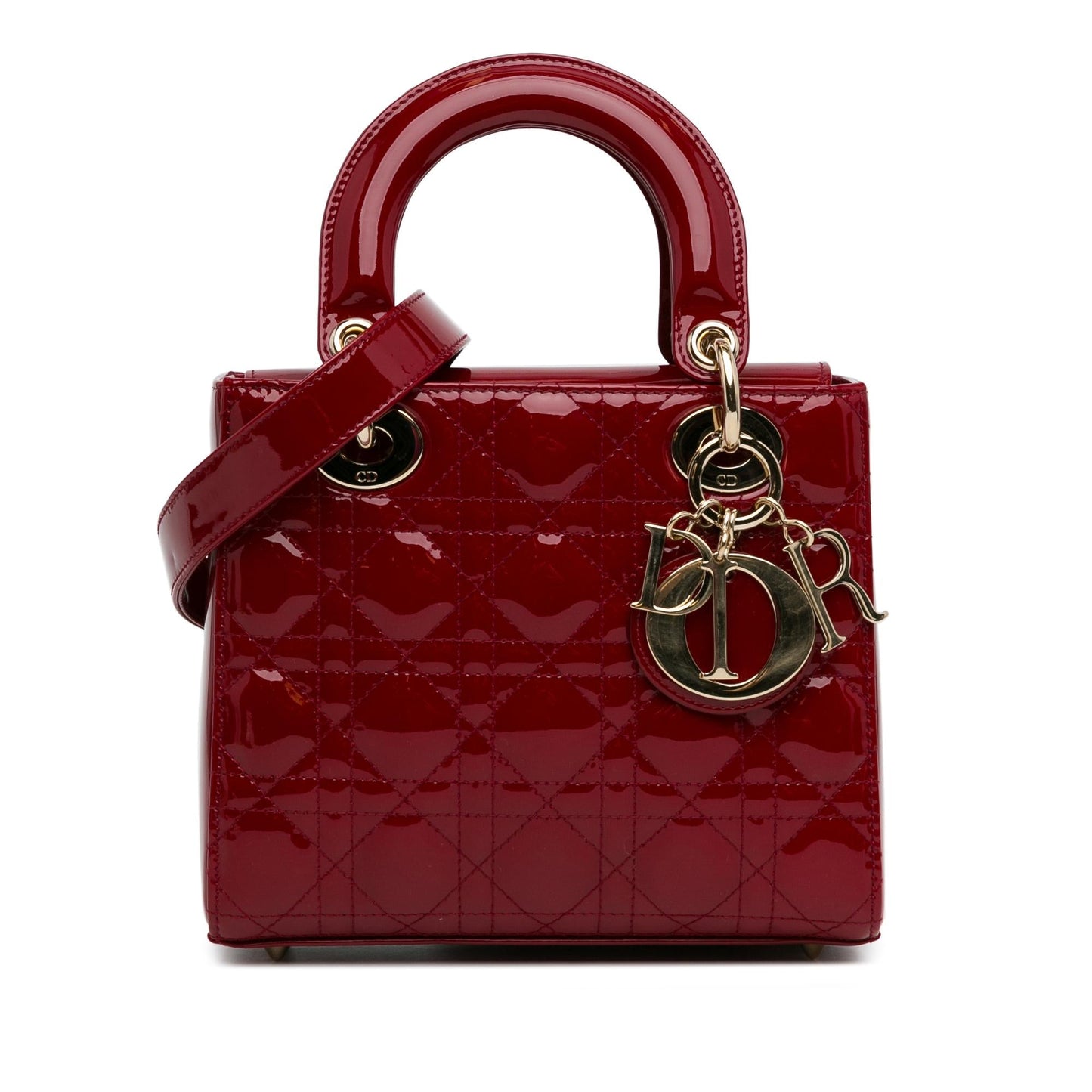 Luxury DiorSmall Patent Cannage Lady Luxury Dior(SHG-PZW9FC)