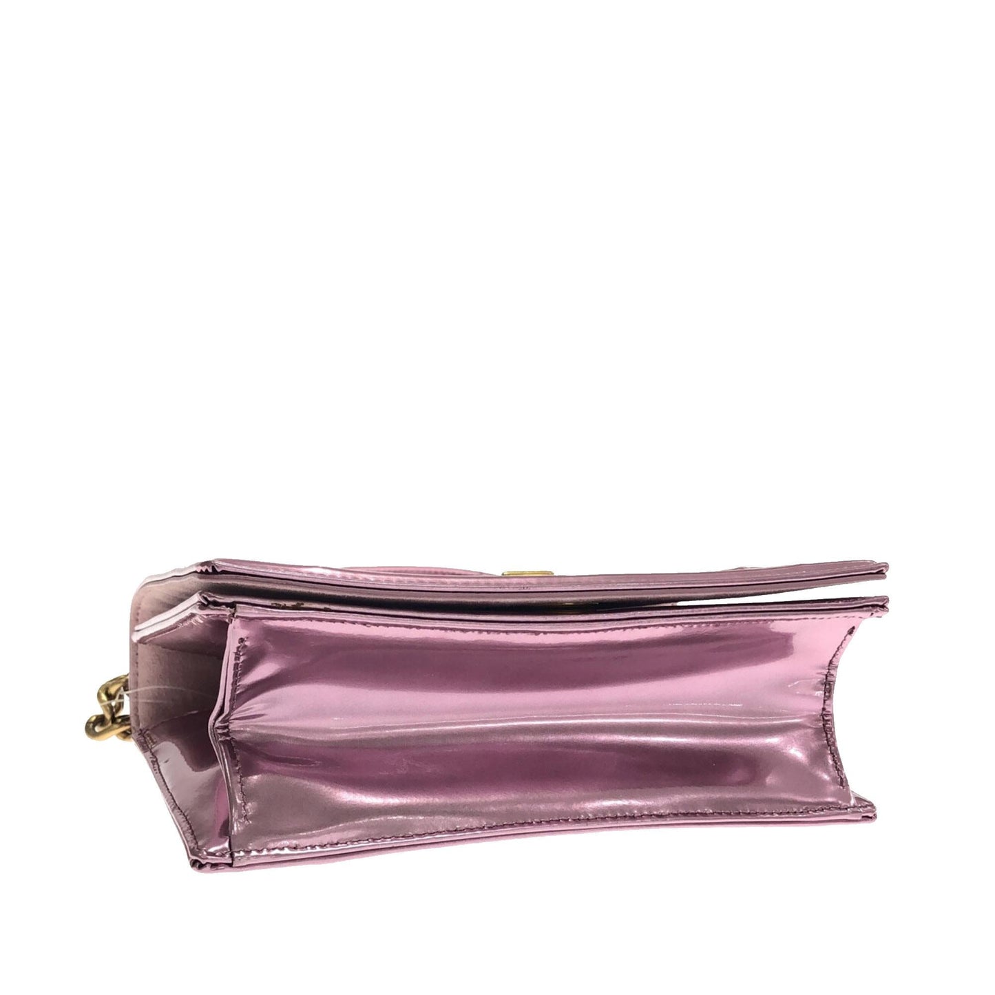 Luxury DiorSmall Studded Metallic Patent Diorama Flap (SHG-d9sLuM)
