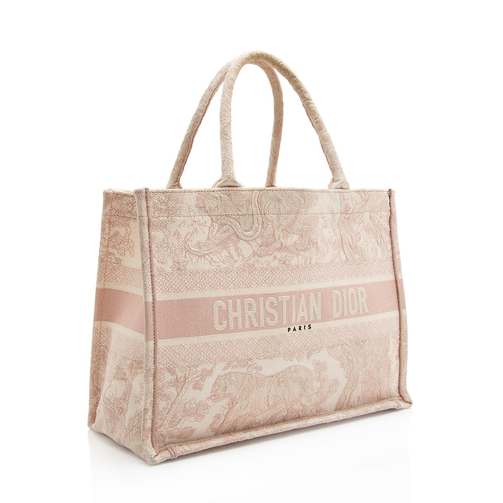 Luxury DiorToile De Jouy Small Book Tote (SHF-21541)