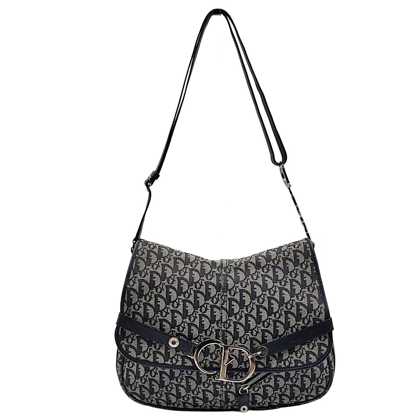 Luxury DiorSaddle large shoulder bag in monogram canvas