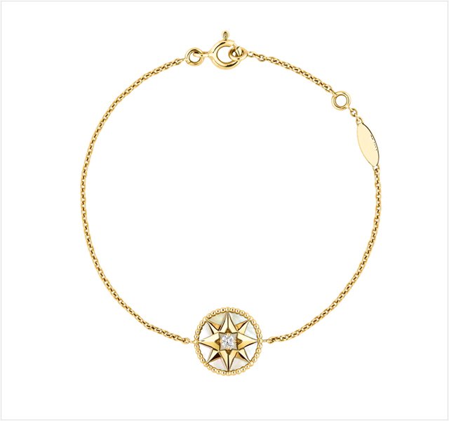 Luxury DiorSTAR DIAMOND MOP GOLD NECKLACE