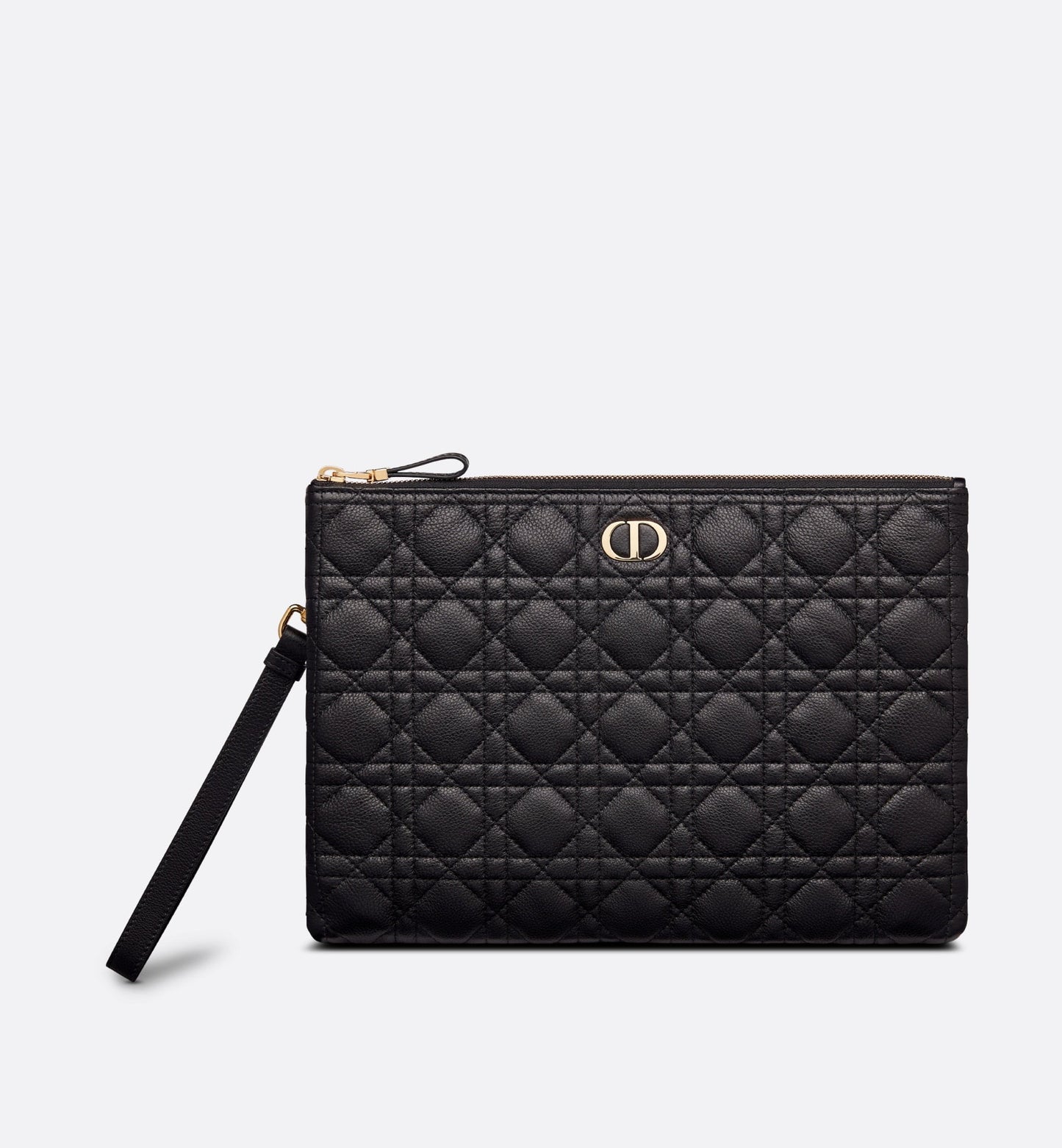 Dior Large Caro Daily Pouch in Black