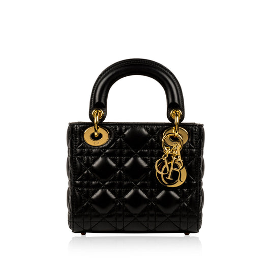Luxury Dior Lady Luxury Dior - Mini - Black Lambskin