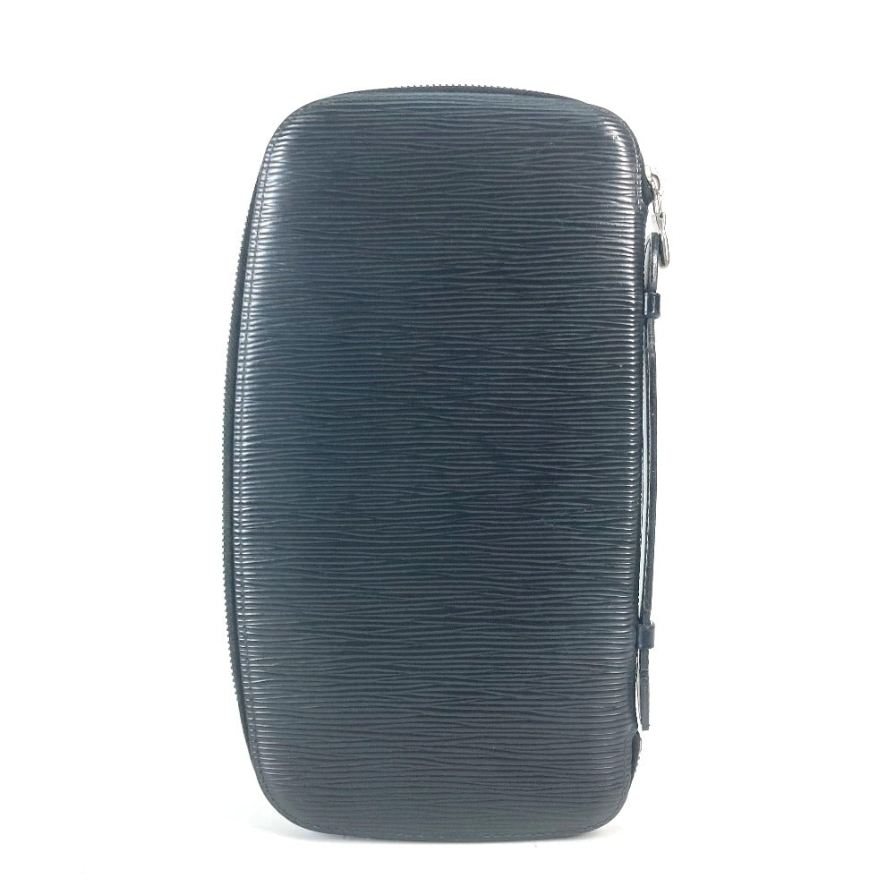 LOUIS VUITTON Long Wallet Purse M63042 Epi Leather black Epi Organizer Atoll mens