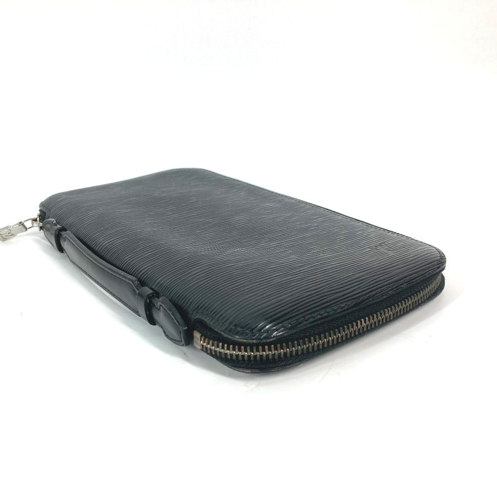 LOUIS VUITTON Long Wallet Purse M63042 Epi Leather black Epi Organizer Atoll mens