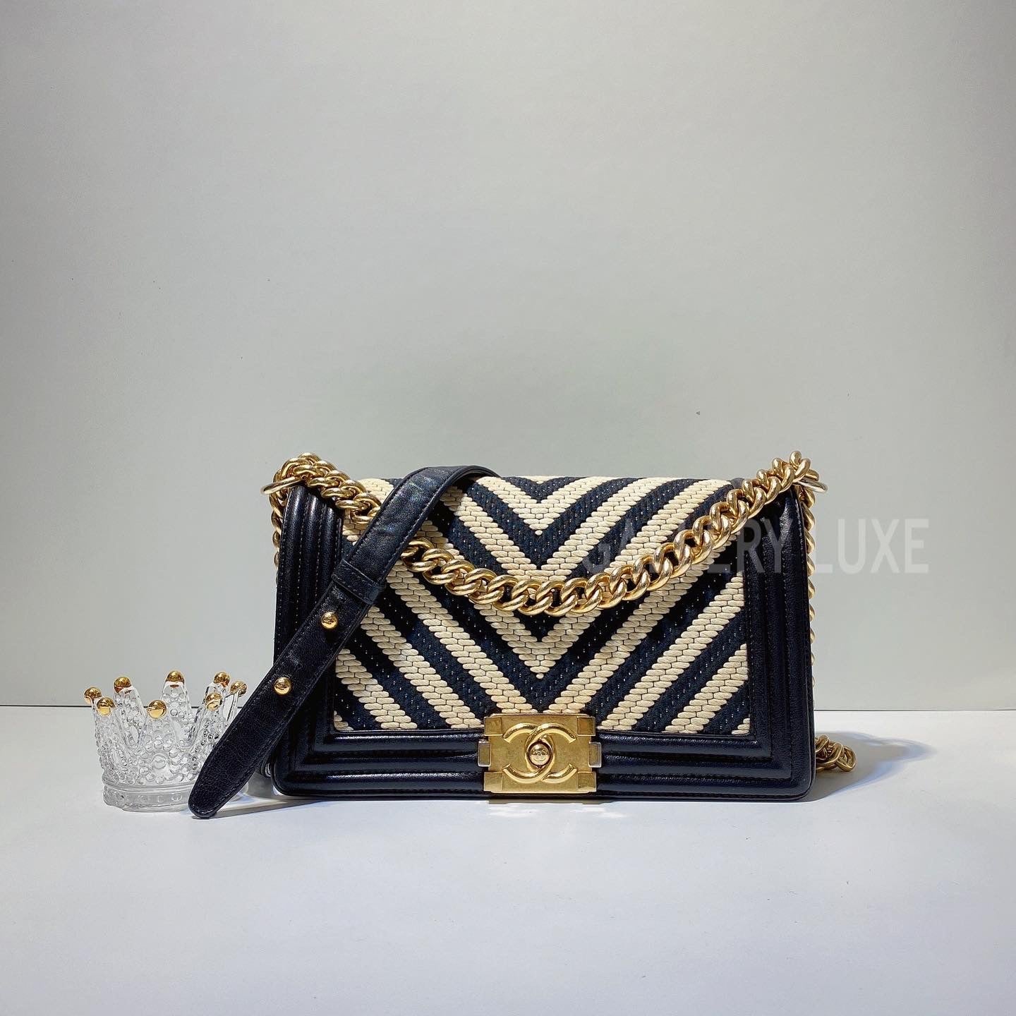 No.3097-Chanel Chevron Boy 25cm