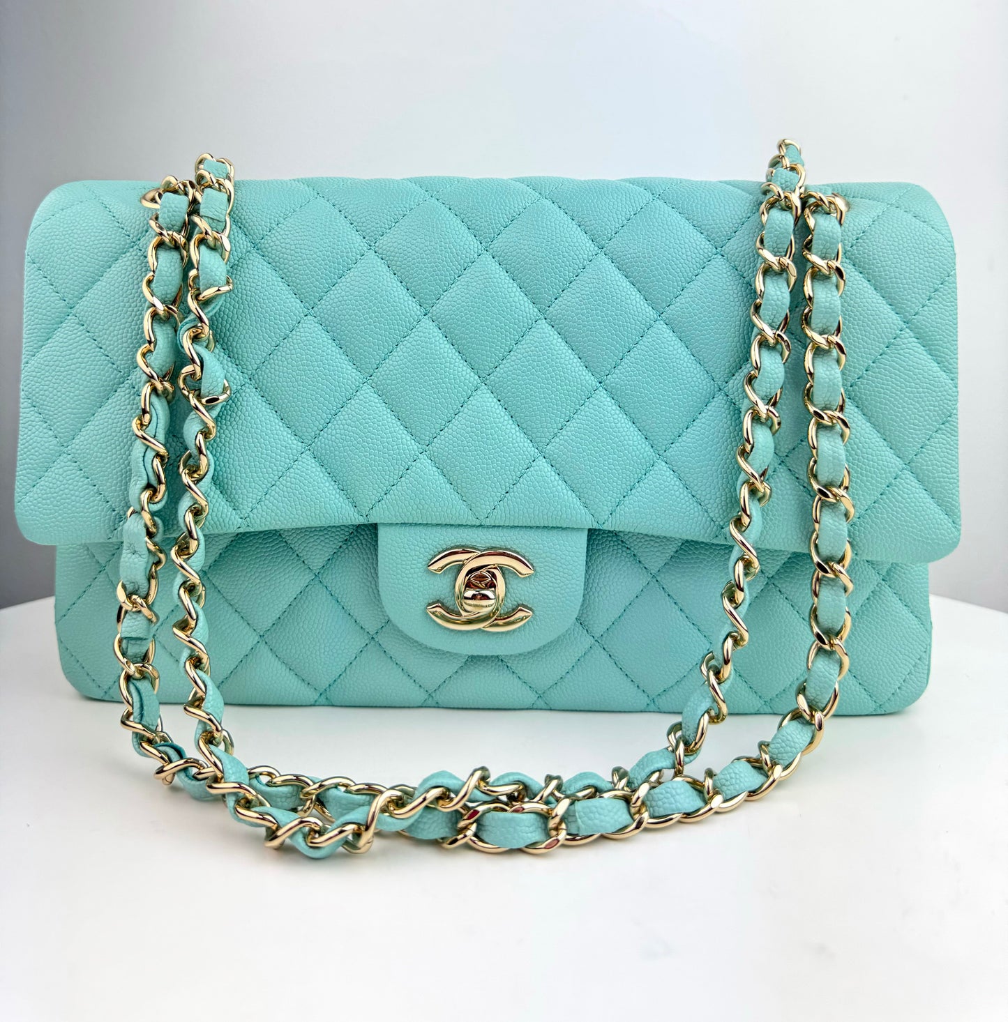 Chanel Classic Medium Double Flap Caviar Quilted Bag
