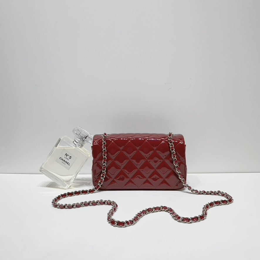 Chanel Patent Timeless Classic Mini Flap Bag