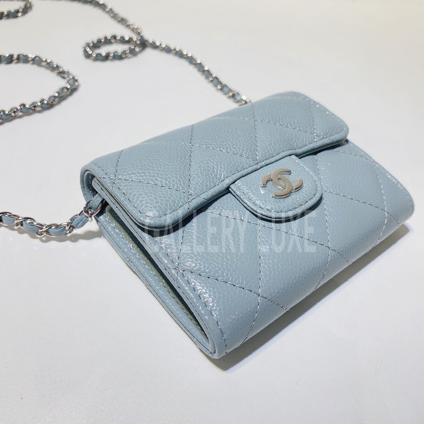 No.3108-Chanel Flap Coins Purse With Chain (Unused / 未使用品)