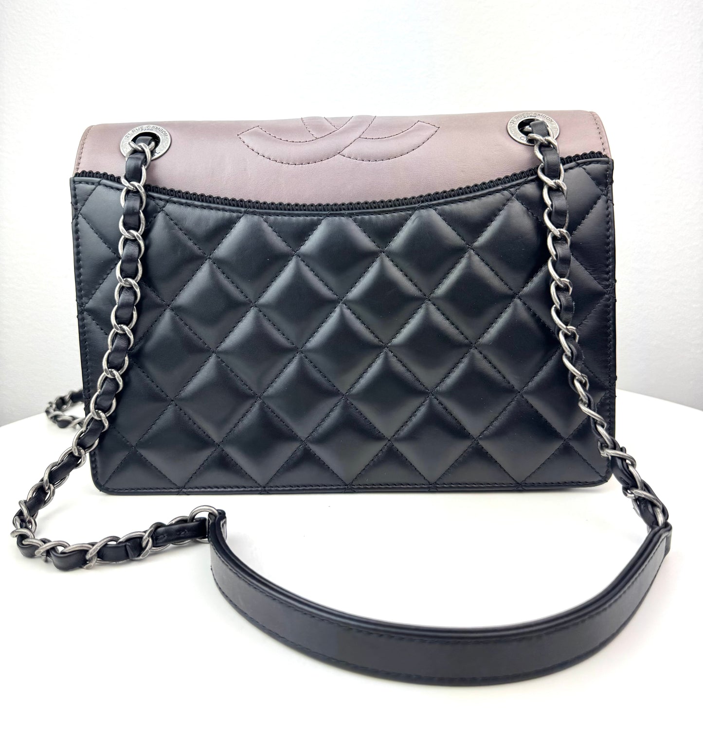 Chanel Calfskin Quilted Ballerine Flap Black