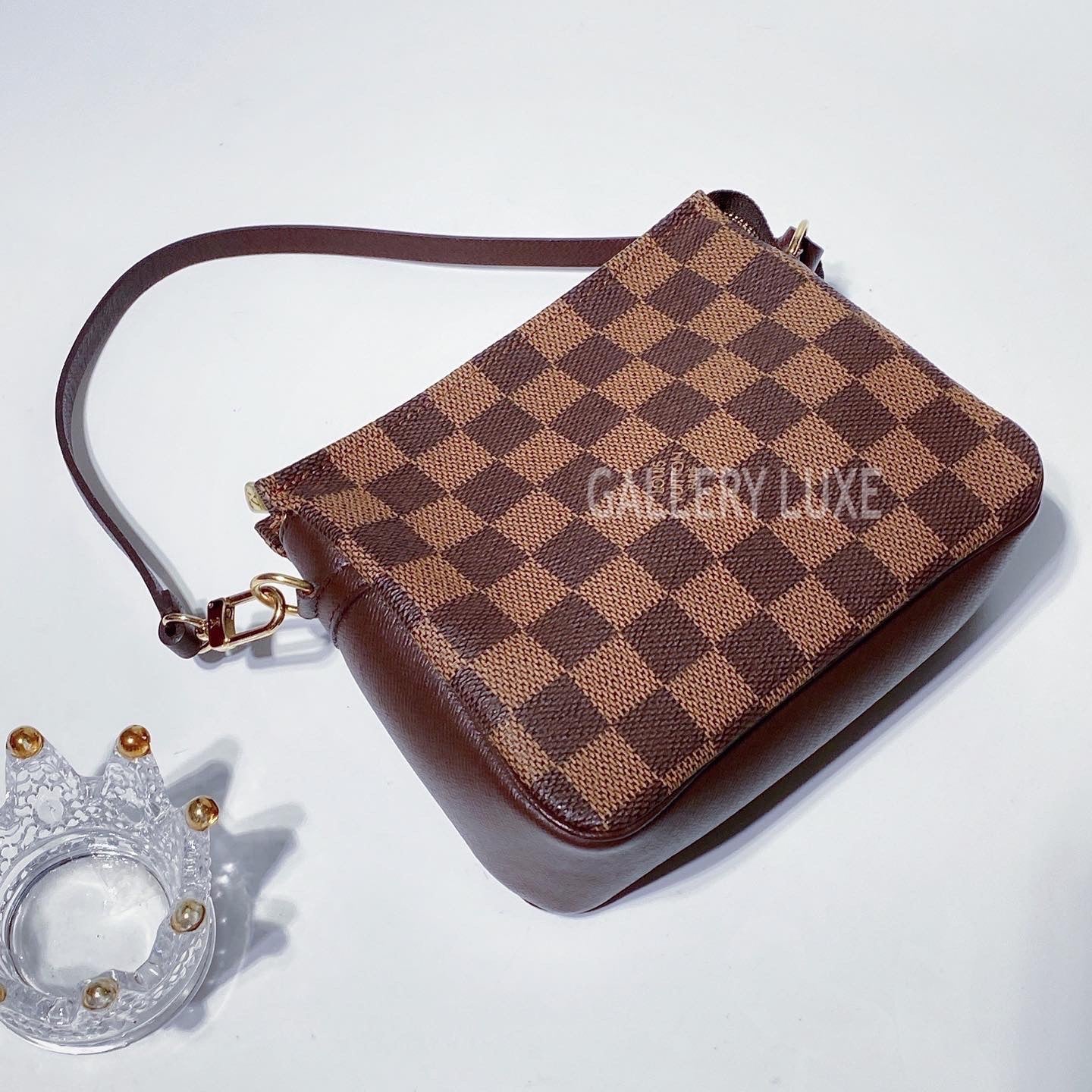 No.3366-Louis Vuitton Damier Ebene Trousse Pochette