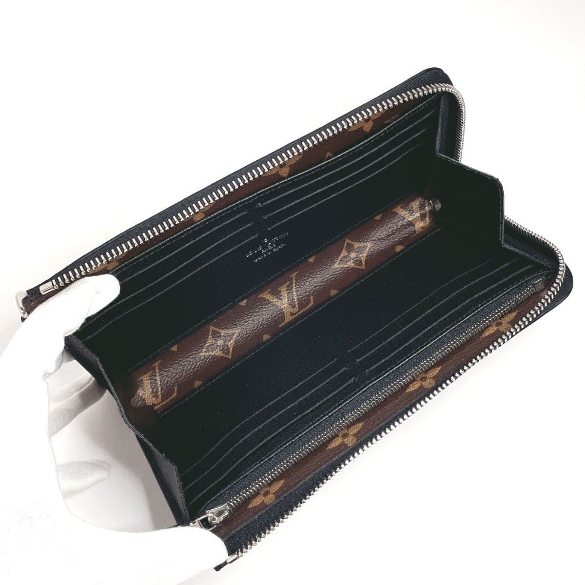 Louis Vuitton Monogram Macassar Zippy Wallet
