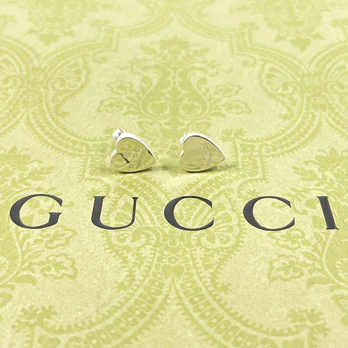 Luxury Gucci Trending 2025 Silver 925 Heart Shape Earrings
