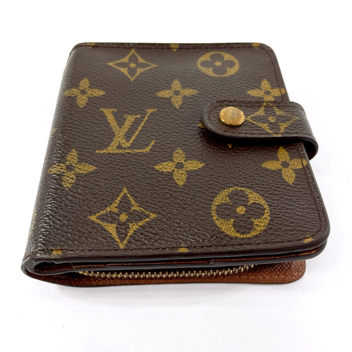 Louis Vuitton Monogram Canvas Compact Zip Wallet