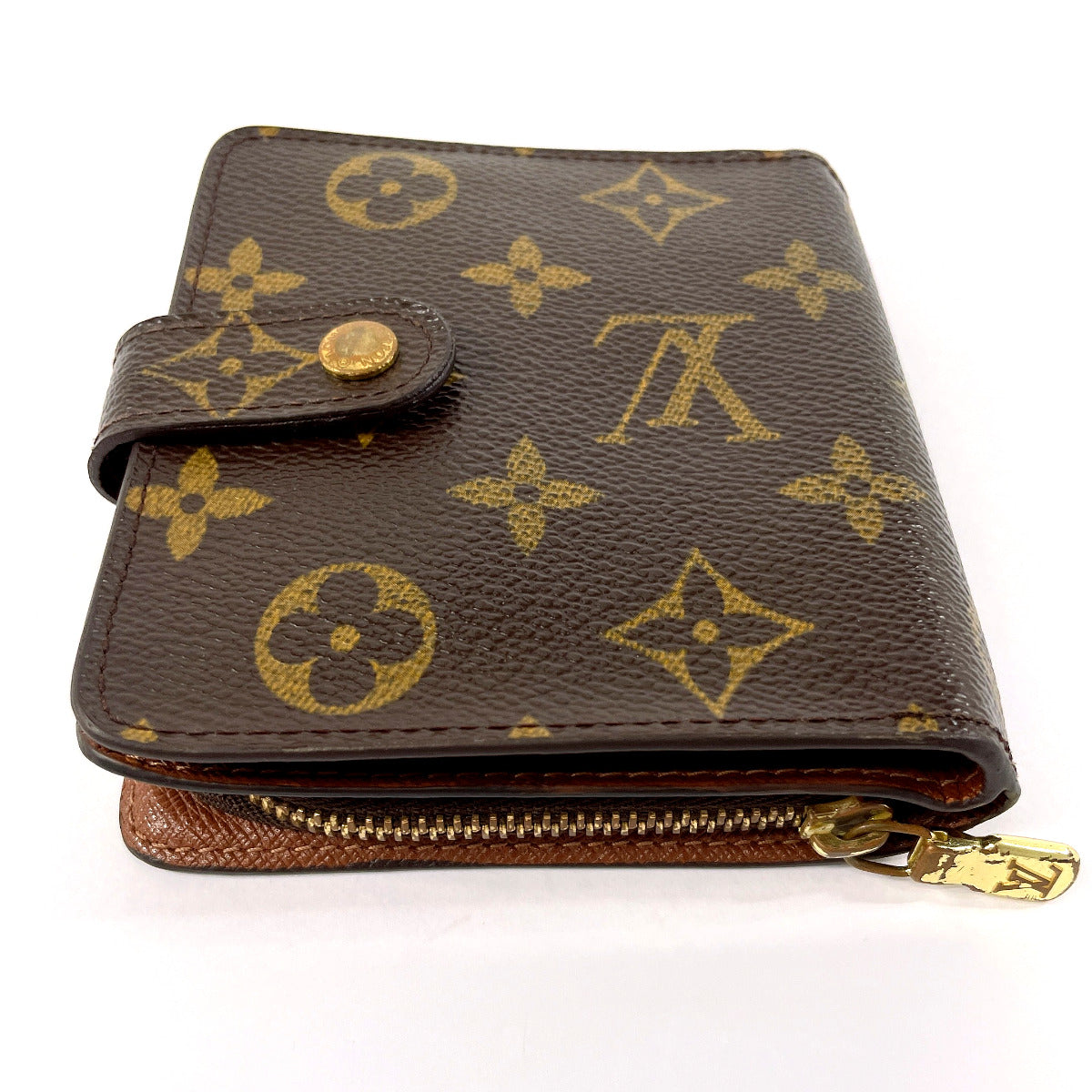 Louis Vuitton Monogram Canvas Compact Zip Wallet