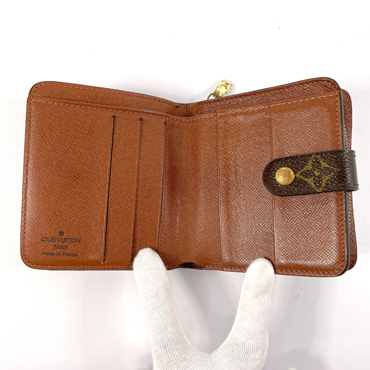 Louis Vuitton Monogram Canvas Compact Zip Wallet