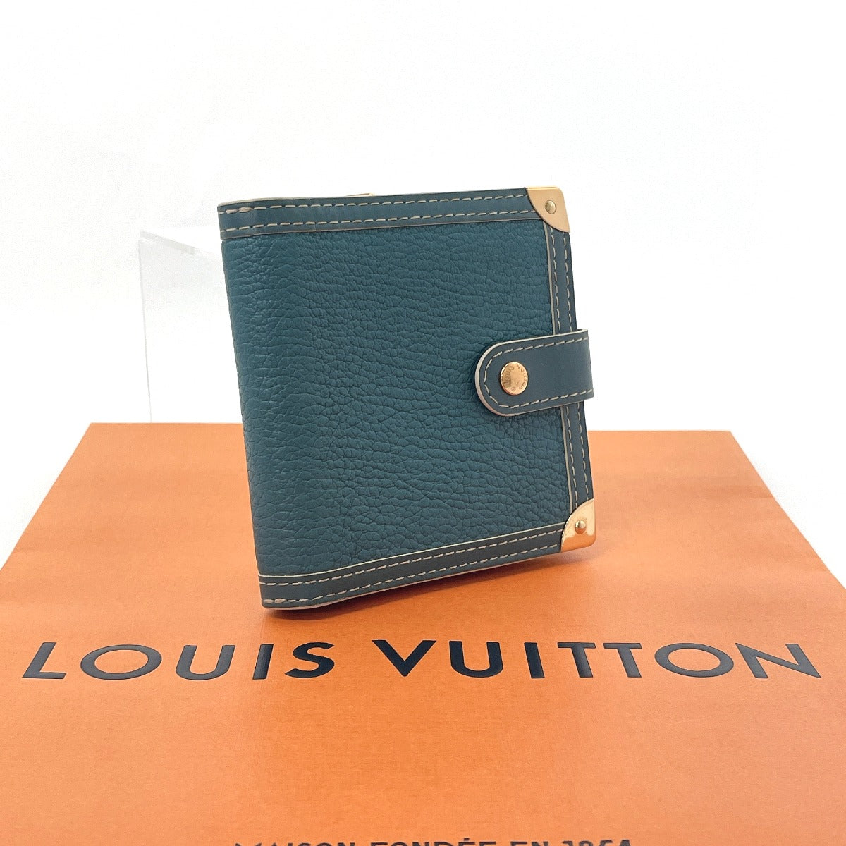 Louis Vuitton Compact Zip Suhali Leather Wallet