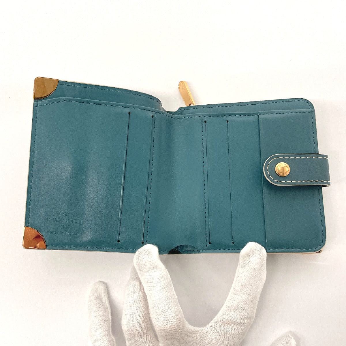 Louis Vuitton Compact Zip Suhali Leather Wallet