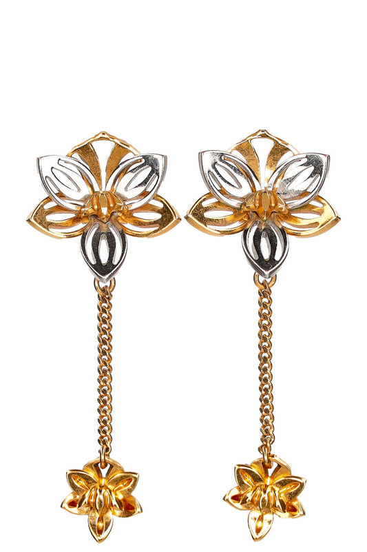 Luxury Fendi Blossom Drop Earrings