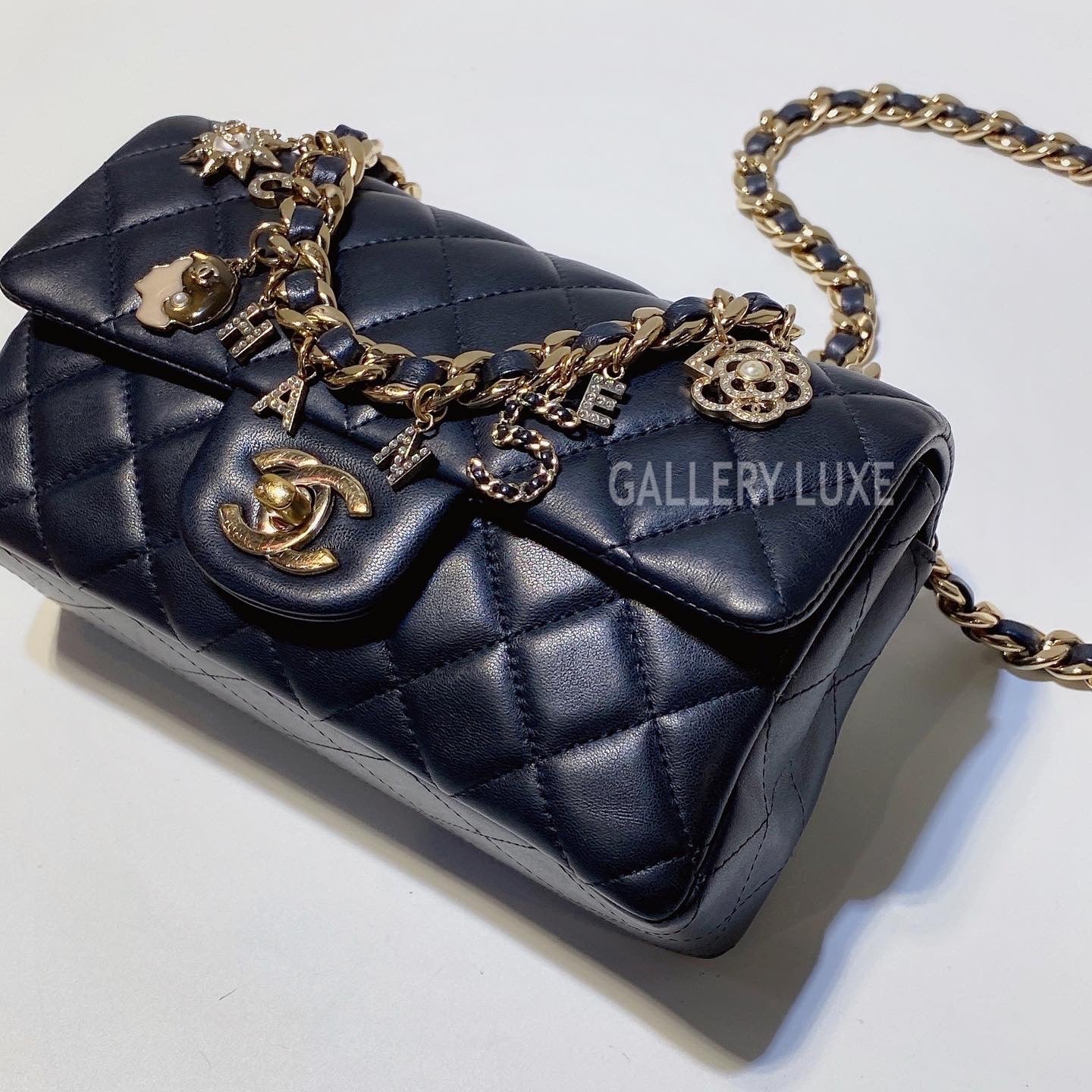 No.3300-Chanel Lambskin Coco Charm Mini Flap Bag 20cm