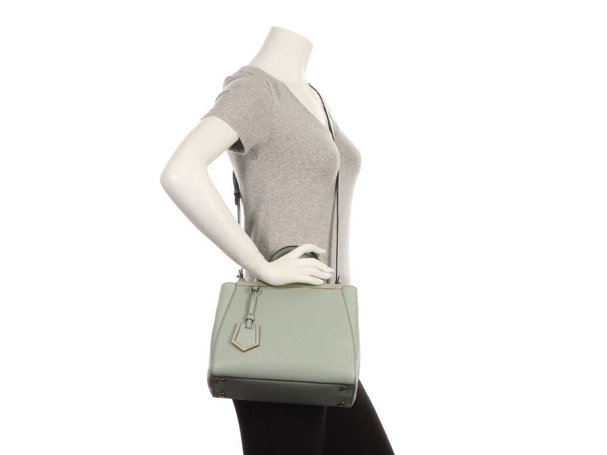 Luxury Fendi Pistachio Petite 2Jours