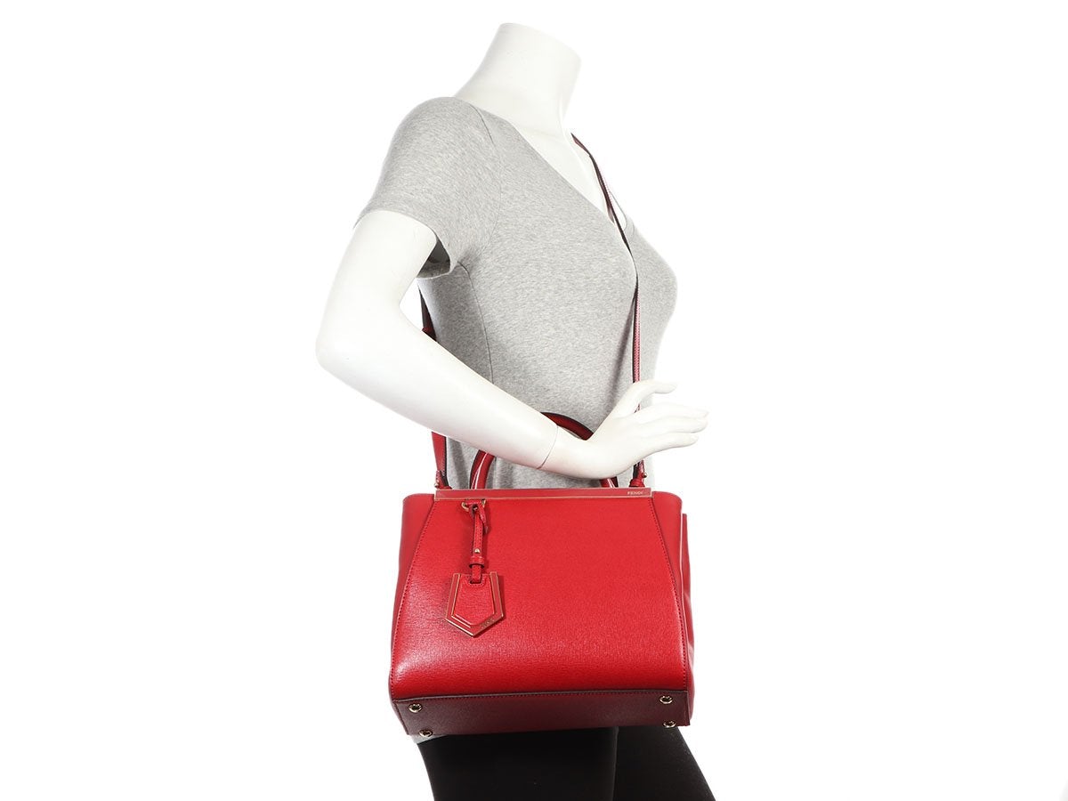 Luxury Fendi Tomato Petite 2Jours Tote