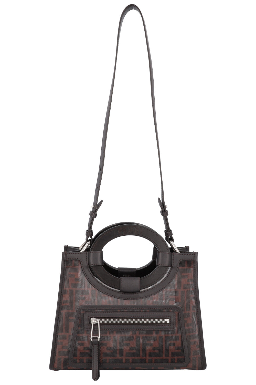Luxury Fendi Runaway Small Shopping Tote Bag Mesh