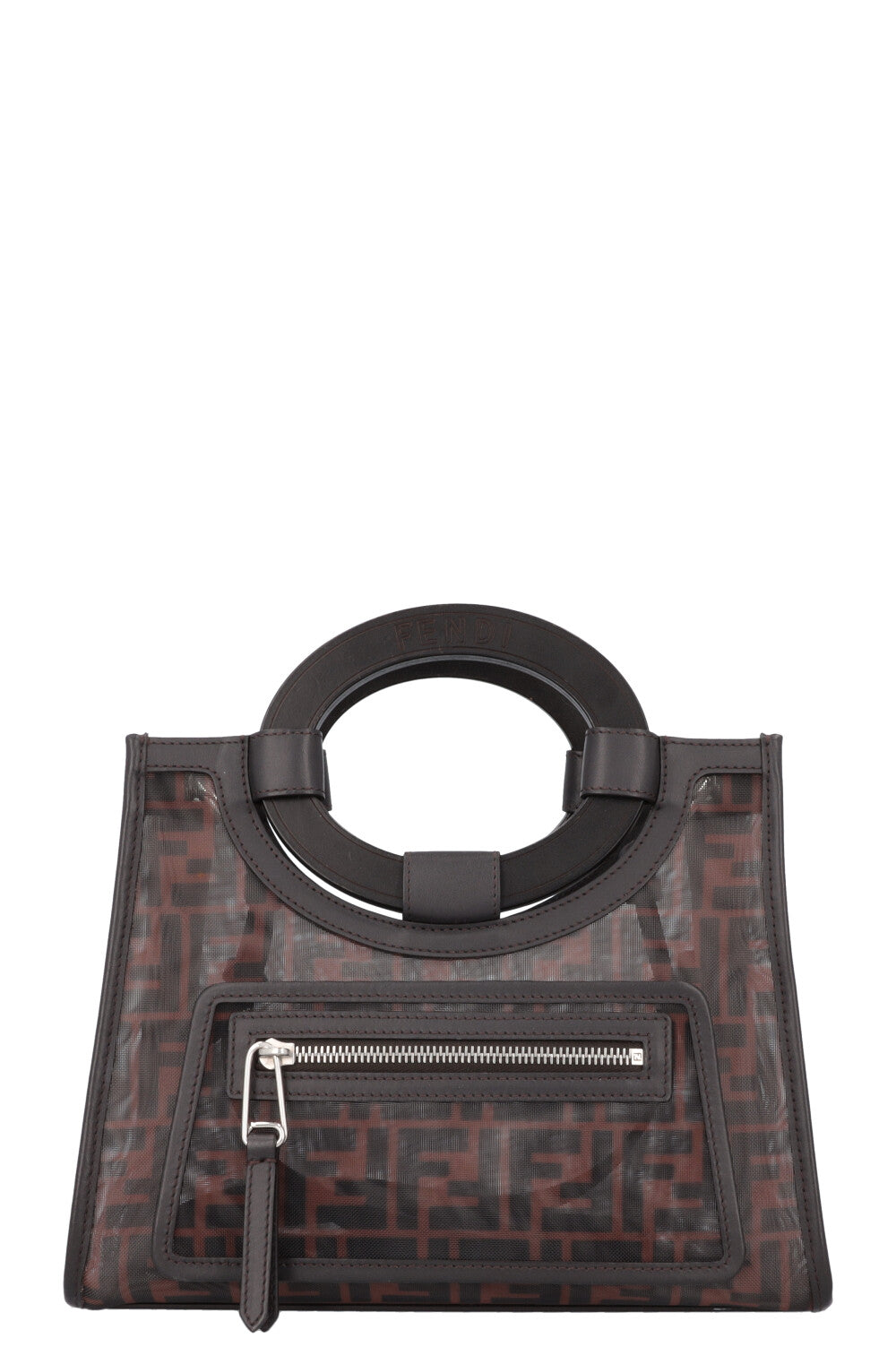 Luxury Fendi Runaway Small Shopping Tote Bag Mesh