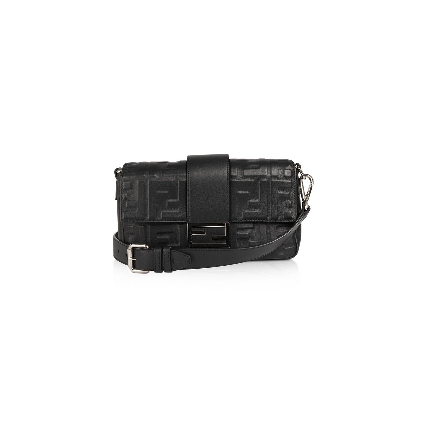 Fendi 2020 FF Zucca Logo Baguette Bag
