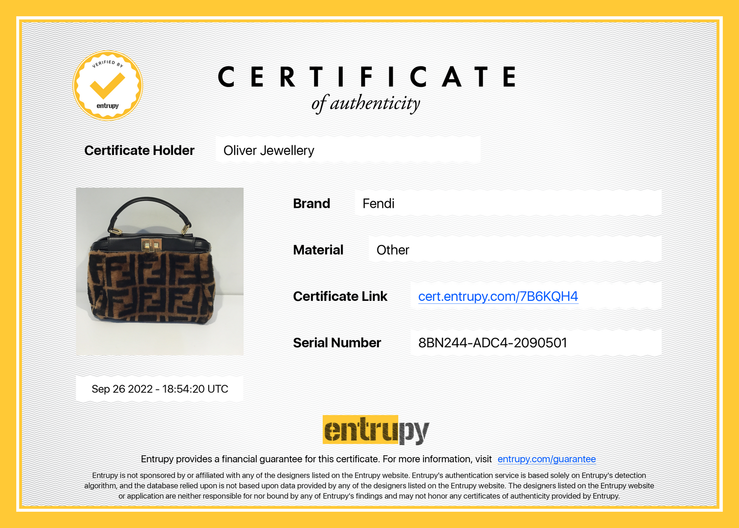 Fendi 2020 Mini Shearling Zucca Peekaboo Bag