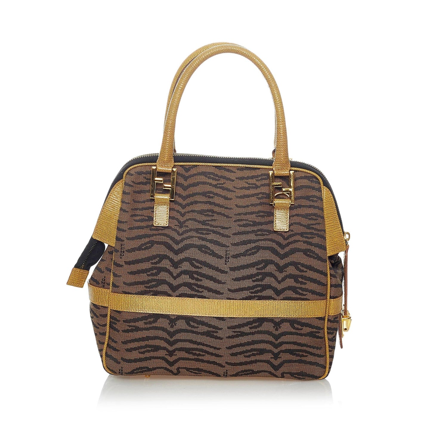 Luxury FendiAnimal Print Canvas Handbag (SHG-30882)
