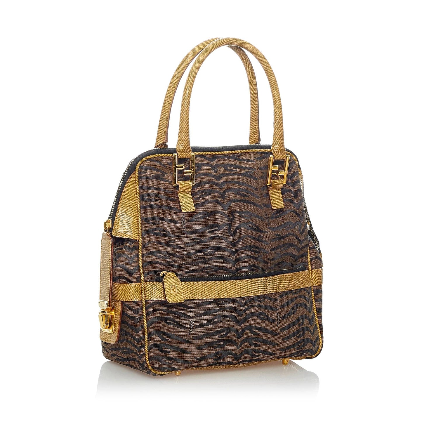 Luxury FendiAnimal Print Canvas Handbag (SHG-30882)