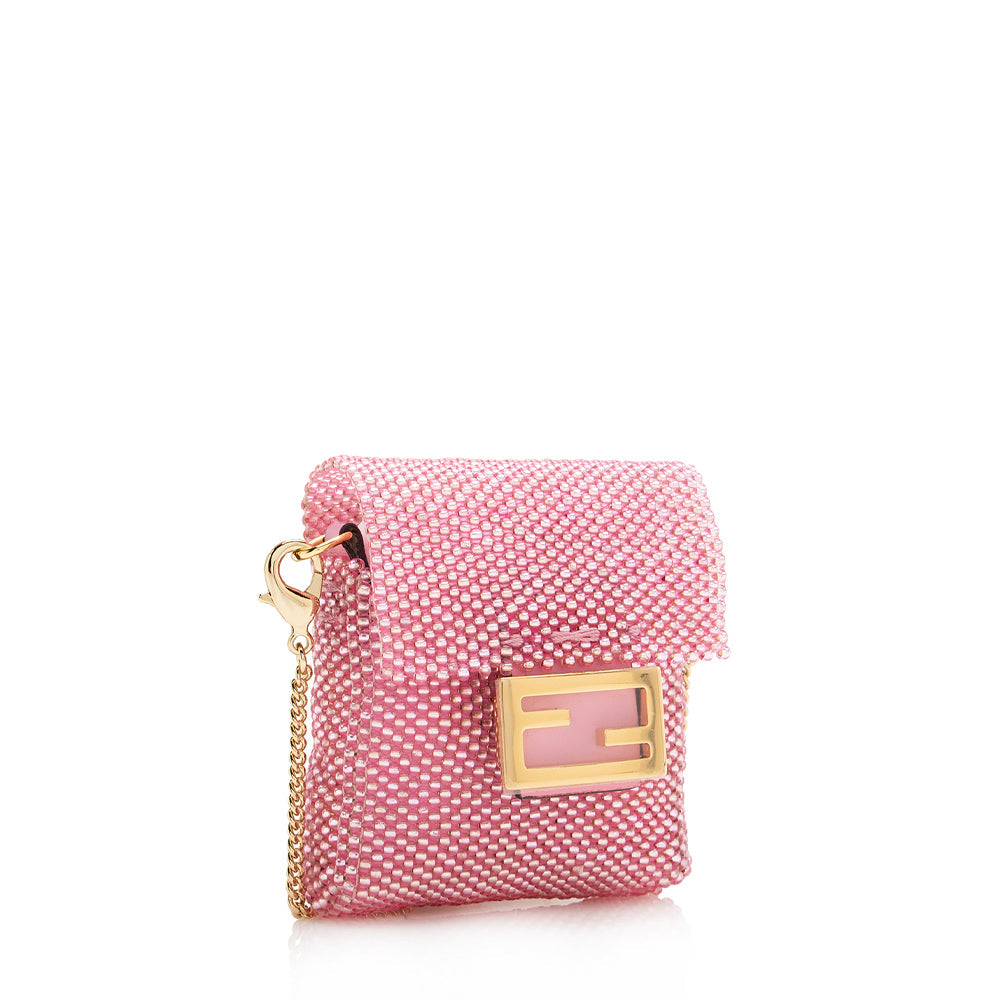 Luxury FendiBeaded Mini Pico Baguette Charm Bag (SHF-17173)