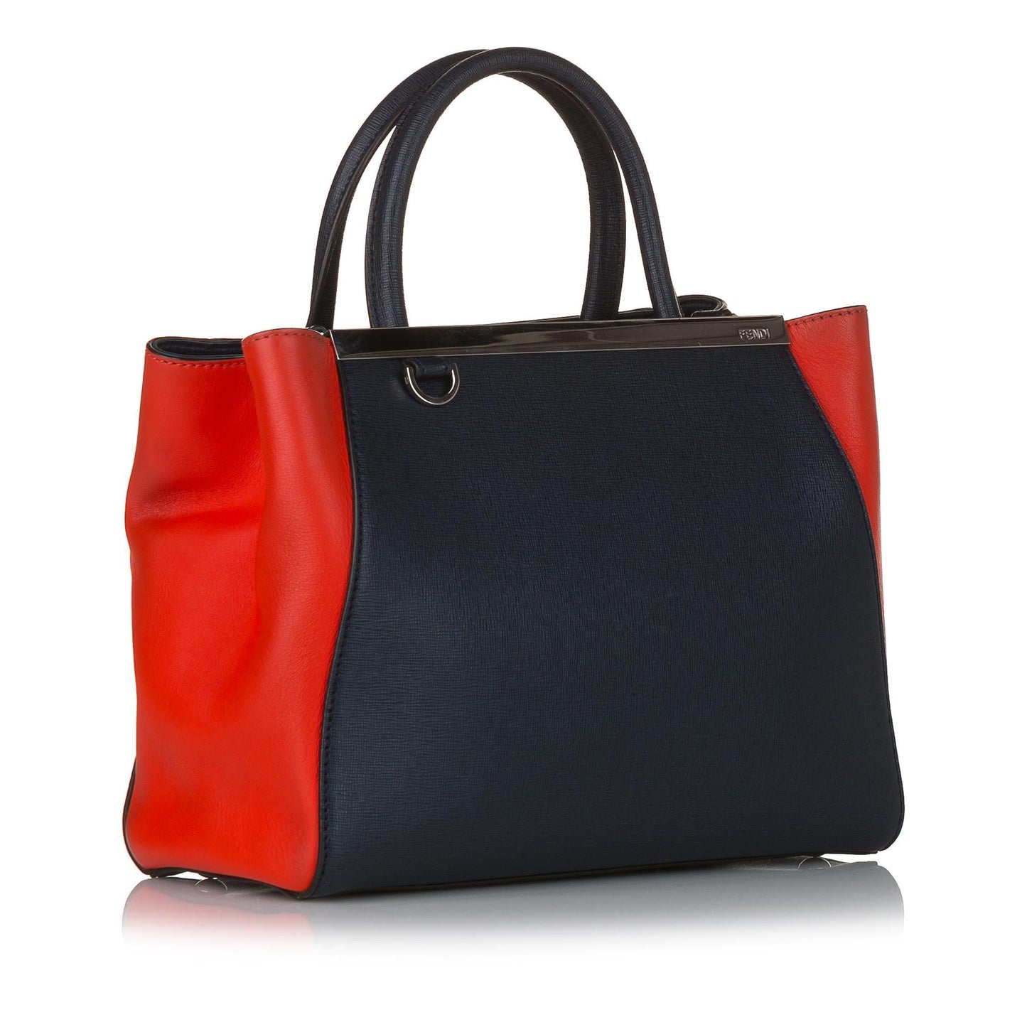 Luxury FendiBicolor 2Jours Leather Satchel (SHG-32744)