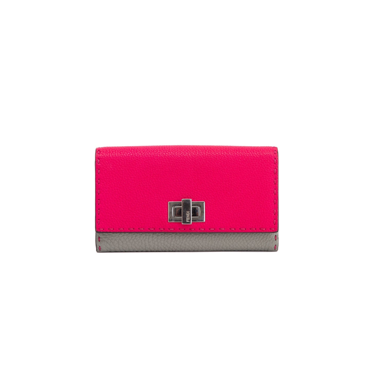 Fendi Bicolor Selleria Peekaboo Continental Wallet