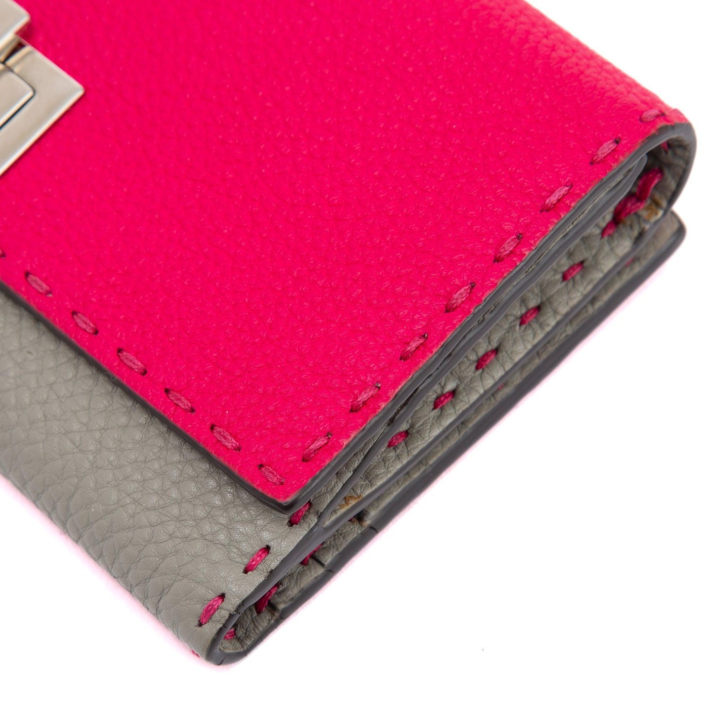 Fendi Bicolor Selleria Peekaboo Continental Wallet