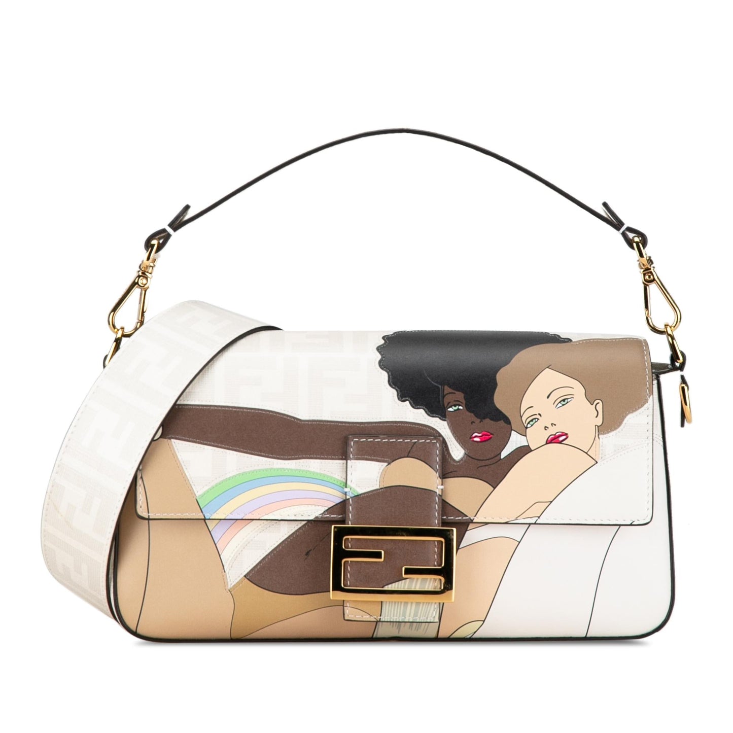 Luxury FendiBikini Girls Zucca Baguette Satchel (SHG-9Ik26n)