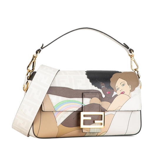 Luxury FendiBikini Girls Zucca Baguette Satchel (SHG-9Ik26n)
