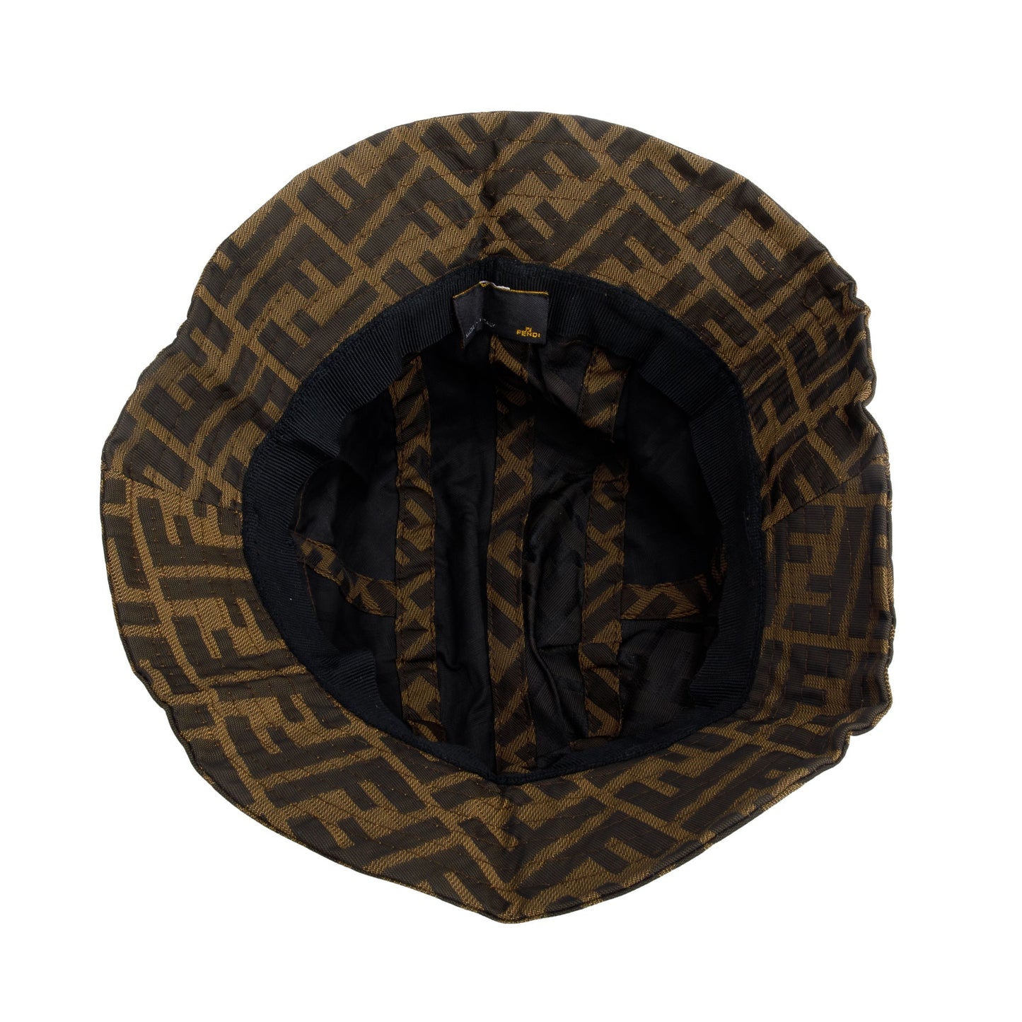 Fendi Brown Zucca FF Canvas Bucket Hat, Size S