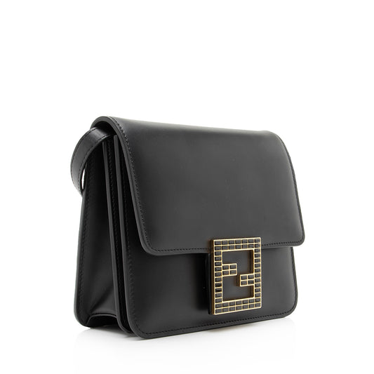 Luxury FendiCalfskin Crystal Fab Small Crossbody Bag (SHF-23094)