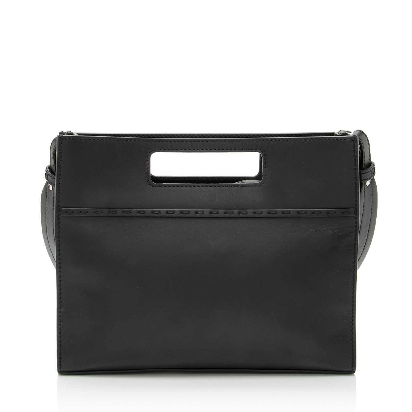 Luxury FendiCalfskin Cutout Handle Mini Shopper Tote (SHF-4Nys6a)