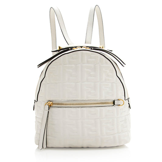 Luxury FendiCalfskin FF 1974 Mini Backpack (SHF-20302)