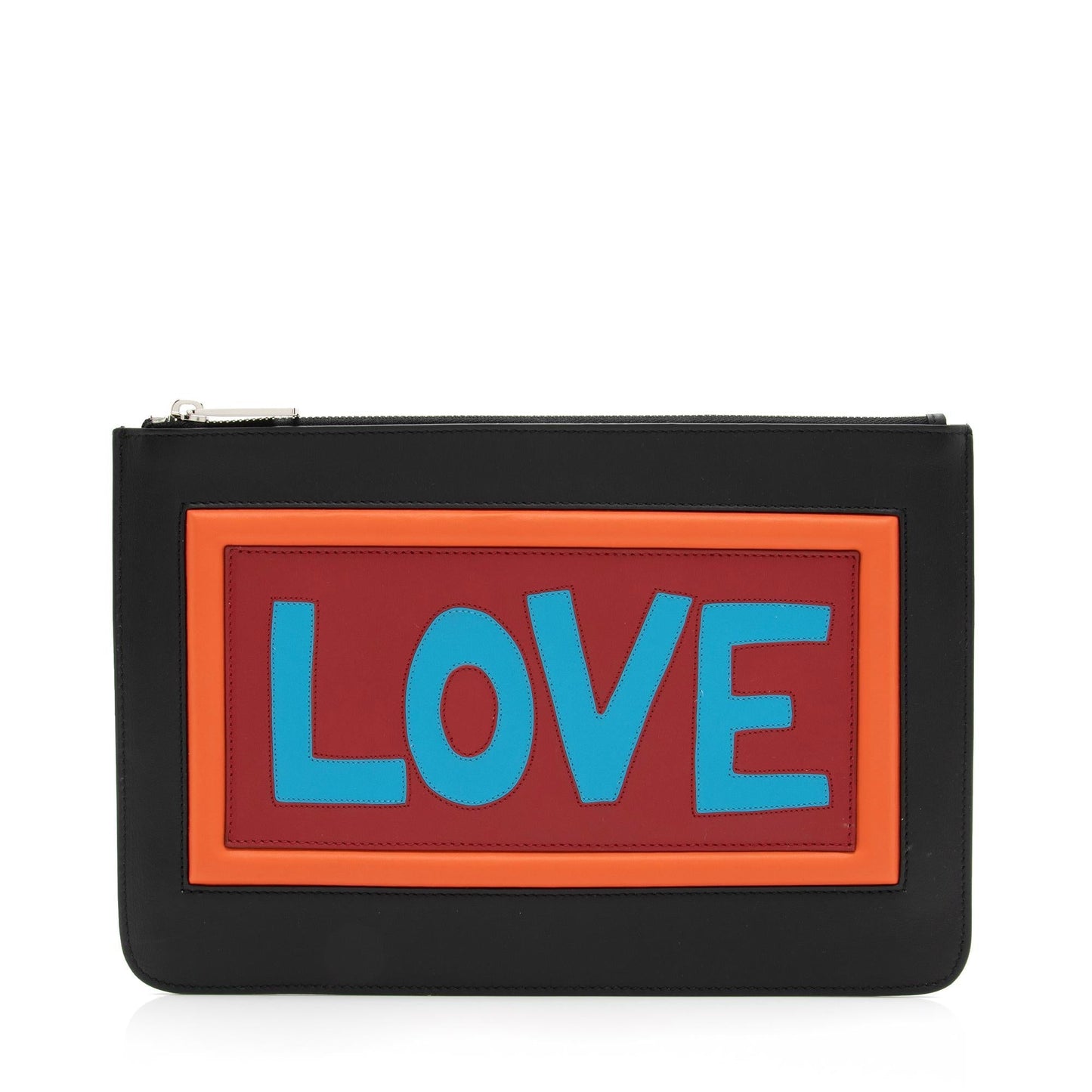 Luxury FendiCalfskin Love Vocabulary Pouch (SHF-23921)