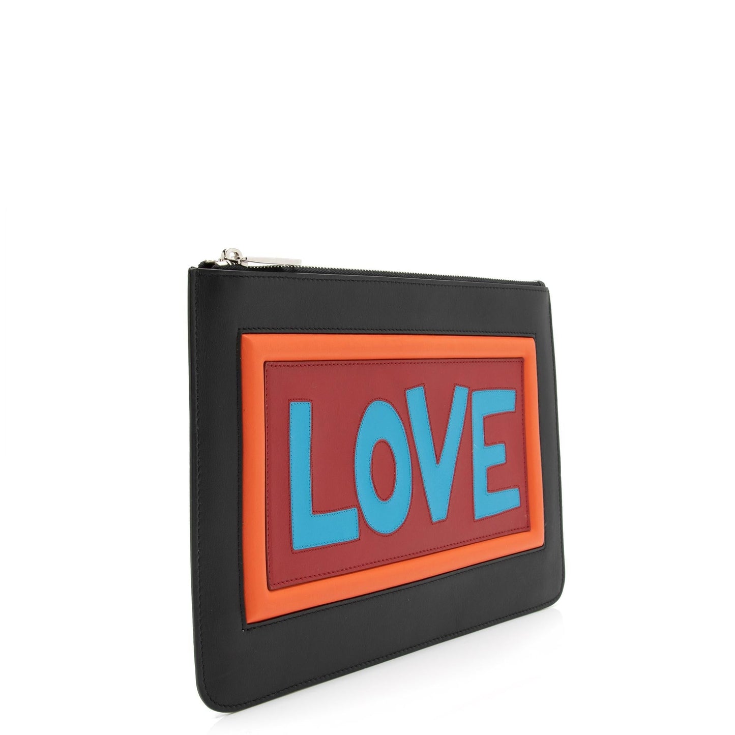 Luxury FendiCalfskin Love Vocabulary Pouch (SHF-23921)