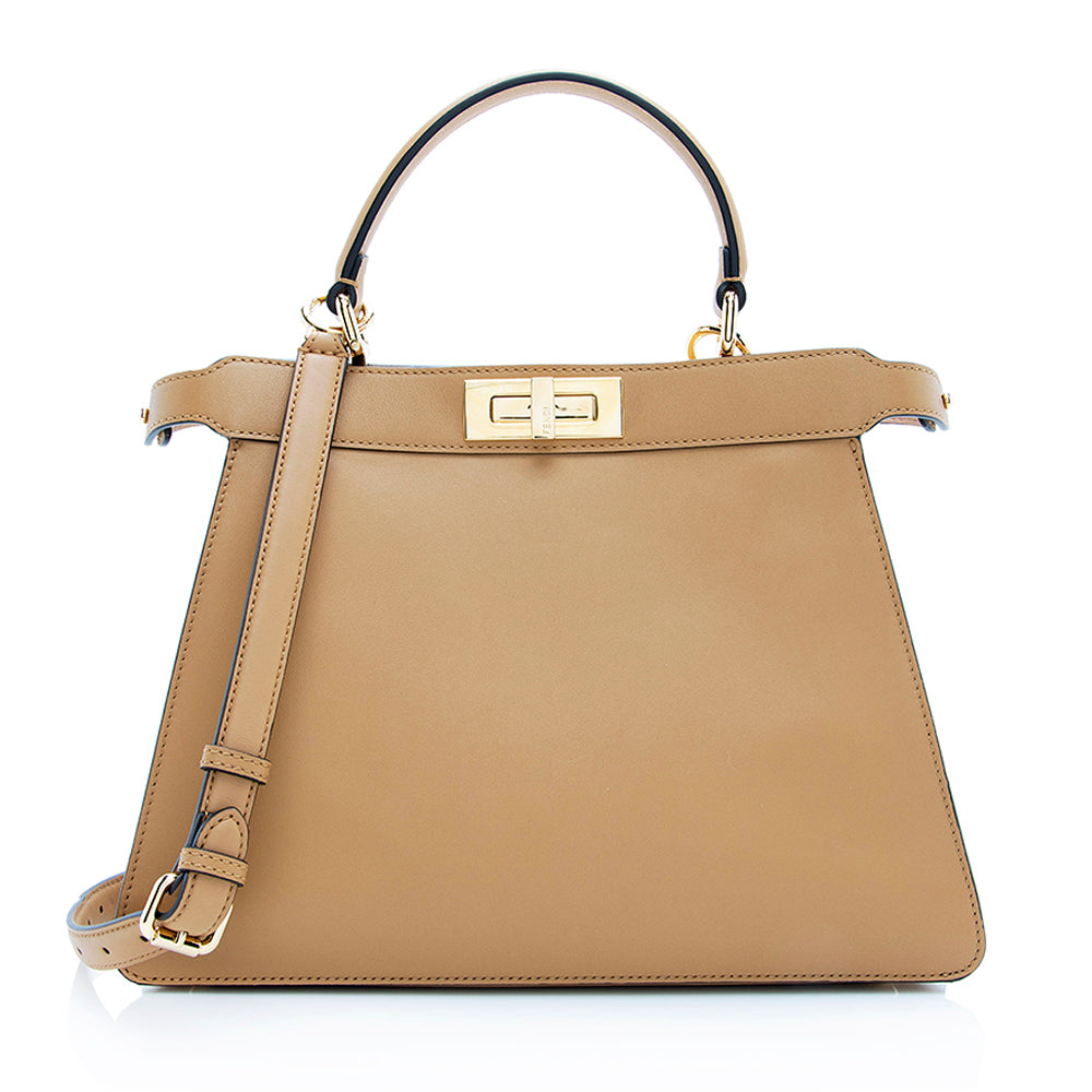 Luxury FendiCalfskin Peekaboo Medium Satchel (SHF-18868)