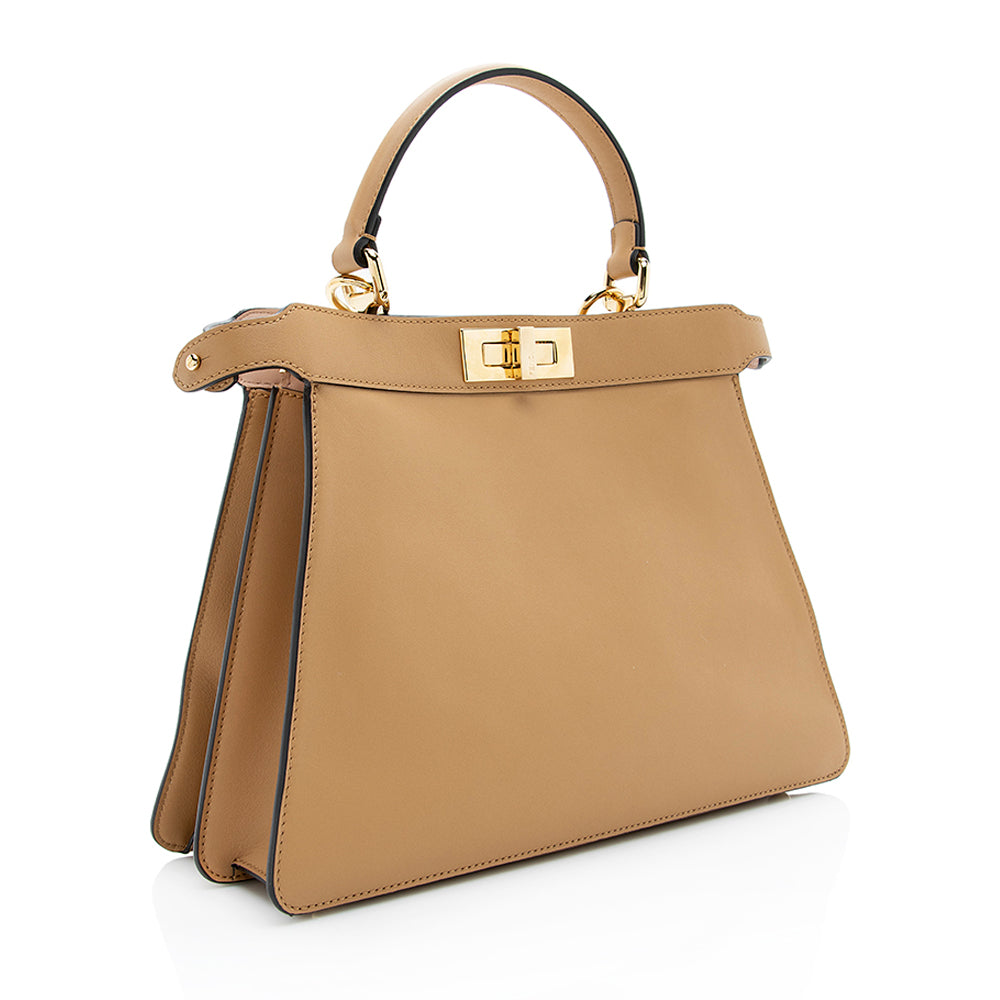 Luxury FendiCalfskin Peekaboo Medium Satchel (SHF-18868)