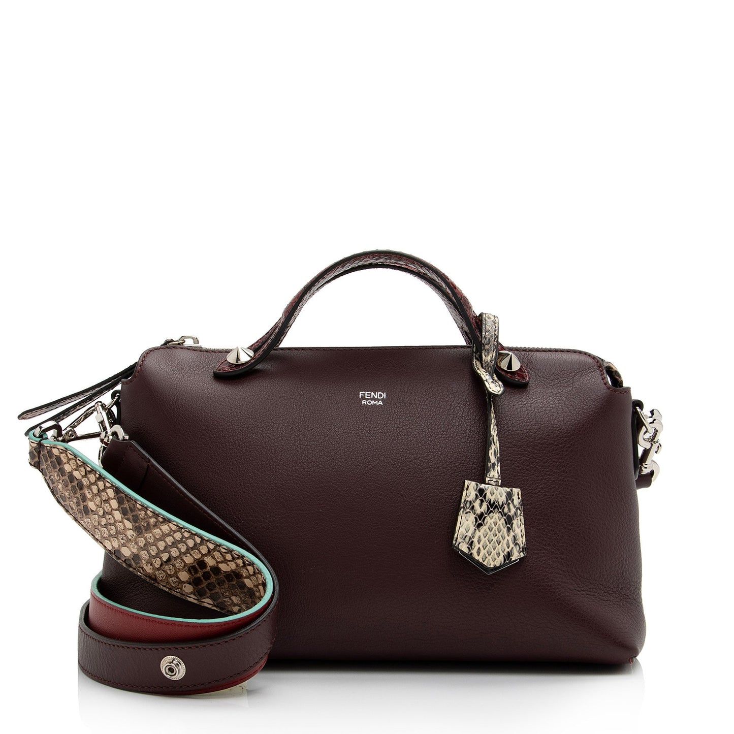 Luxury FendiCalfskin Python By The Way Small Boston Bag (SHF-yJjZI0)