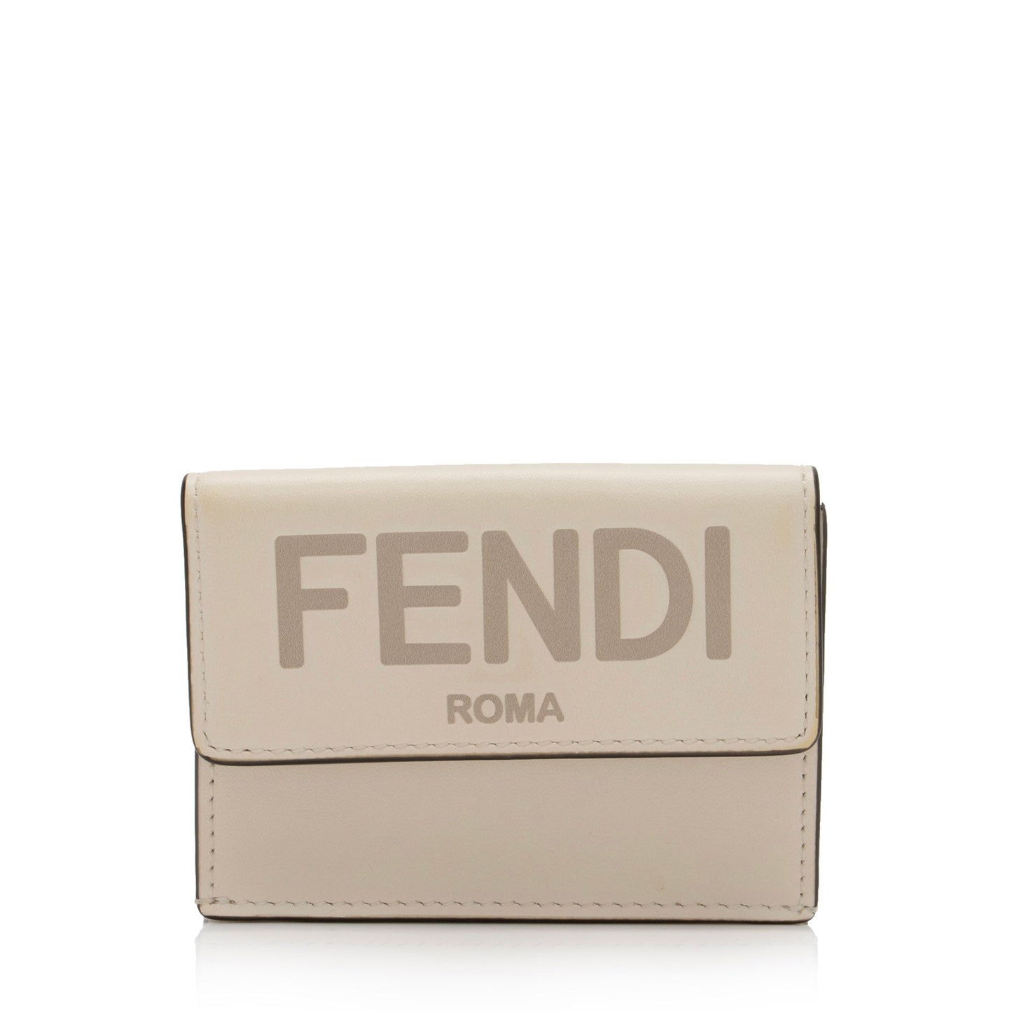 Luxury FendiCalfskin Roma Micro Tri-Fold Wallet (SHF-uRF5Z1)